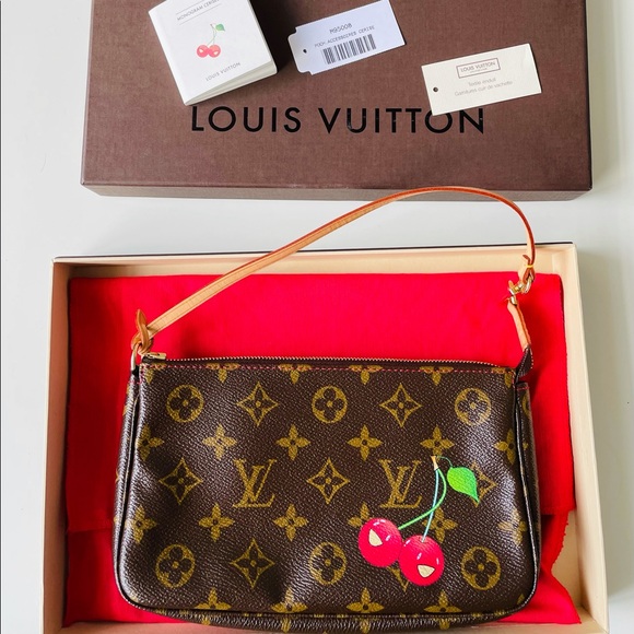 Louis Vuitton Handbags - LIKE NEW 💫 Louis Vuitton Takashi Murakami cherry pochette🍒